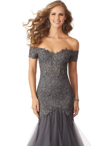 Morilee | MGNY Style #71825 **DISCONTINUED AS OF 3/31/23** #1 Charcoal thumbnail