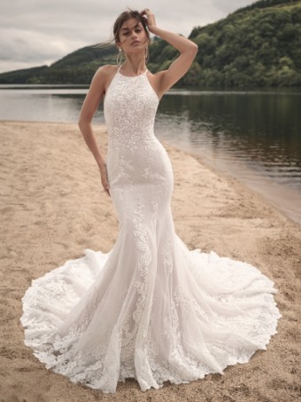Maggie Sottero  Style #Frost-23SC052A01 #0 Ivory (gown with Ivory Illusion) thumbnail