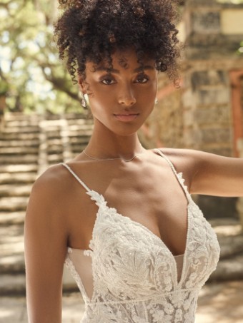 Maggie Sottero  Style #MARGERY 21MT771B01 **DISCONTINUED 6/15/23** #1 Ivory (gown with Natural Illusion) thumbnail