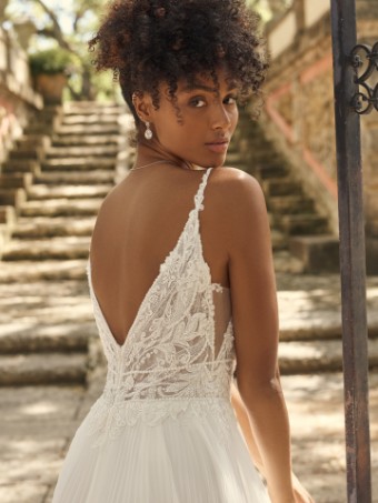 Maggie Sottero  Style #MARGERY 21MT771B01 **DISCONTINUED 6/15/23** #3 Ivory (gown with Natural Illusion) thumbnail