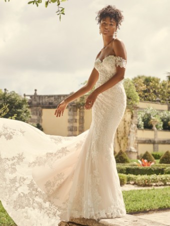 Maggie Sottero  Style #KATELL  21MT802B01 *LINED* **DISCONTINUED 6/15/23** #0 Ivory over Blush (gown with Natural Illusion) thumbnail