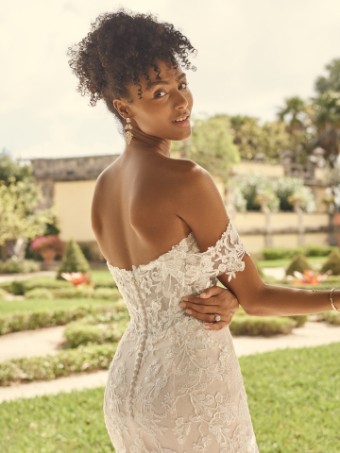 Maggie Sottero  Style #KATELL  21MT802B01 *LINED* **DISCONTINUED 6/15/23** #2 Ivory over Blush (gown with Natural Illusion) thumbnail
