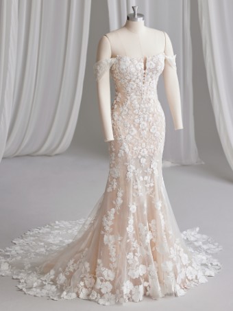 Maggie Sottero  Style #ADELAIDE (23SZ722A01 - texture tulle 3) #3 thumbnail