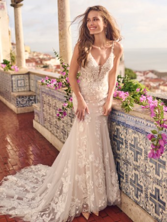 Maggie Sottero  Style #MARLENA (23MB662A01 - Unlined bodice, Embellsihed, sparkle tulle) #0 thumbnail