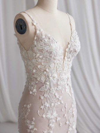 Maggie Sottero  Style #MARLENA (23MB662A01 - Unlined bodice, Embellsihed, sparkle tulle) #4 thumbnail