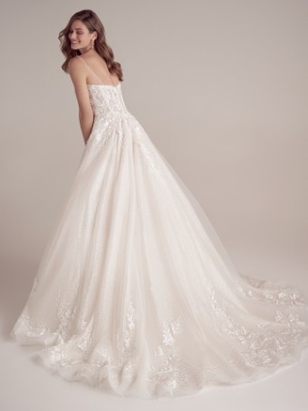 Maggie Sottero  Style #CASEY (22MC926A01 - Unlined Bodice, Glitter Tulle 3) #3 Ivory (gown with Natural Illusion) thumbnail