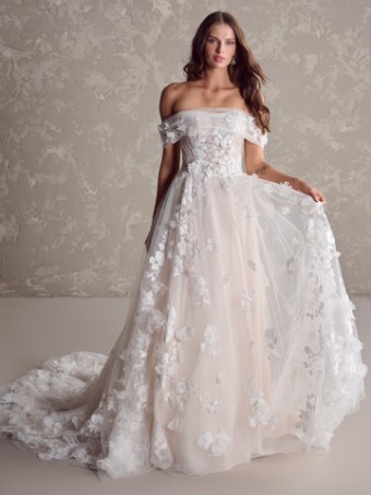 Maggie Sottero  Style #LAILA (24MS223A01) #0 Ivory over Soft Blush (gown with Natural Illusion) thumbnail