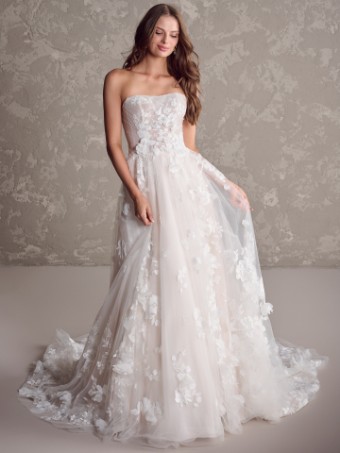 Maggie Sottero  Style #LAILA (24MS223A01) #2 Ivory over Soft Blush (gown with Natural Illusion) thumbnail