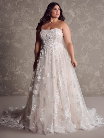 Maggie Sottero  Style #LAILA (24MS223A01) #3 Ivory over Soft Blush (gown with Natural Illusion) thumbnail
