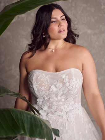 Maggie Sottero  Style #LAILA (24MS223A01) #4 Ivory over Soft Blush (gown with Natural Illusion) thumbnail