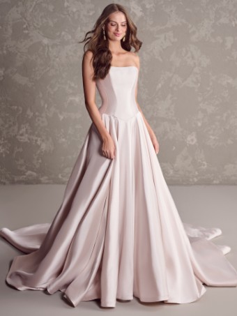 Maggie Sottero  Style #EMMANUELLE (24MS178A01 - Zipper Closure) #1 Diamond White thumbnail