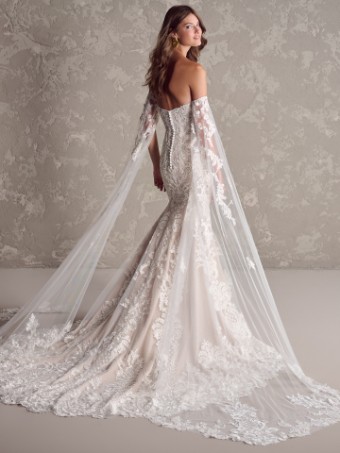 Maggie Sottero  Style #SHIRAZ (24SK215A01 - glitter tulle) #1 Ivory (gown with Ivory Illusion) thumbnail