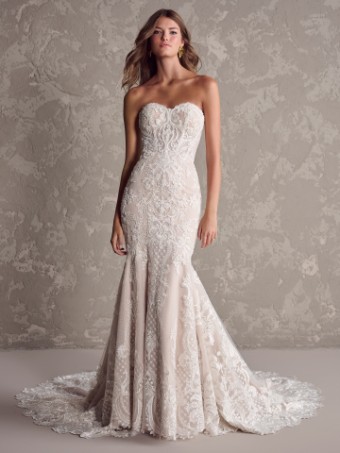 Maggie Sottero  Style #SHIRAZ (24SK215A01 - glitter tulle) #3 Ivory (gown with Ivory Illusion) thumbnail