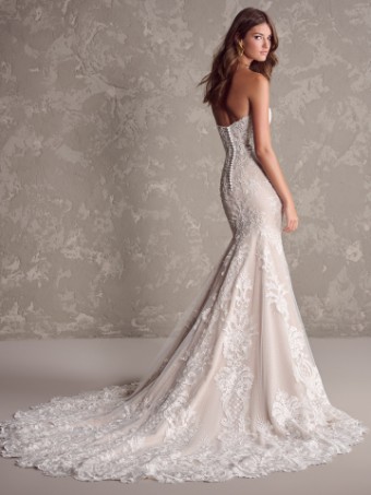 Maggie Sottero  Style #SHIRAZ (24SK215A01 - glitter tulle) #4 Ivory (gown with Ivory Illusion) thumbnail