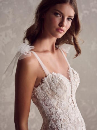 Maggie Sottero  Style #BRYCE (24SB191A01) #2 Ivory over Blush (gown with Natural Illusion) thumbnail