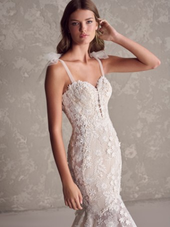 Maggie Sottero  Style #BRYCE (24SB191A01) #1 Ivory over Blush (gown with Natural Illusion) thumbnail