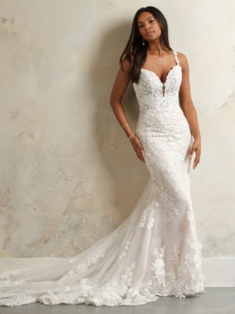 Maggie Sottero  Style #HAYDEN (24MS754A01 - glitter tulle 3) #0 Ivory thumbnail