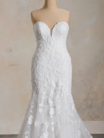 Maggie Sottero  Style #BRIDGET (24MS731A01 - sparkle tulle 1) #3 Ivory over Soft Blush (gown with Natural Illusion) thumbnail