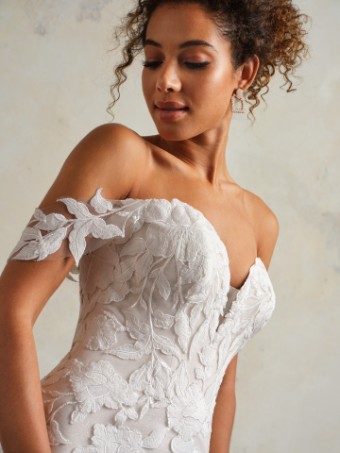 Maggie Sottero  Style #BRIDGET (24MS731A01 - sparkle tulle 1) #2 Ivory over Soft Blush (gown with Natural Illusion) thumbnail