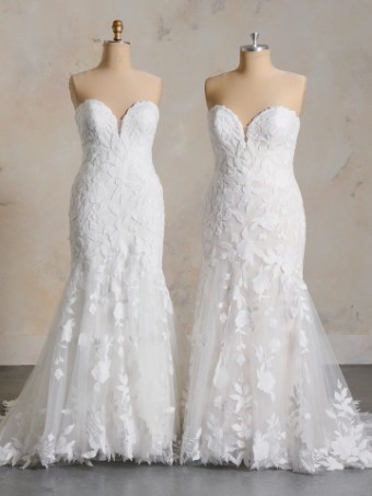 Maggie Sottero  Style #BRIDGET (24MS731A01 - sparkle tulle 1) #1 Ivory over Soft Blush (gown with Natural Illusion) thumbnail