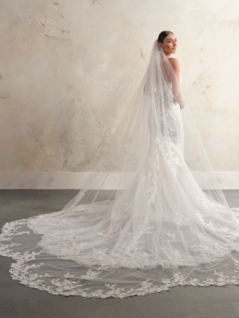 Maggie Sottero  Style #CHESNEY (24SK764A01 - Unlined bodice, Glitter tulle) #6 Ivory over Soft Nude (gown with Natural Illusion) thumbnail
