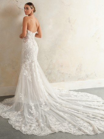 Maggie Sottero  Style #CHESNEY (24SK764A01 - Unlined bodice, Glitter tulle) #3 Ivory over Soft Nude (gown with Natural Illusion) thumbnail