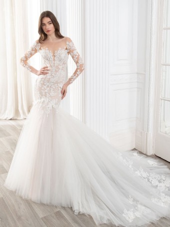 Enzoani Style #ANNABELLE **DISCONTINUED AS OF 9/30/24** #0 Ivory/Nude thumbnail