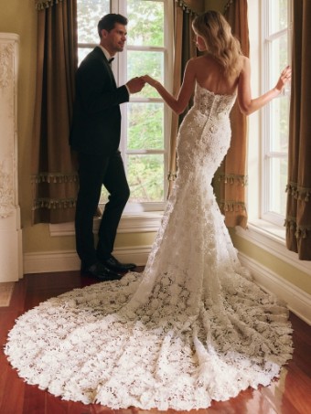 Maggie Sottero  Style #WARNER (25SB304A01 - Unlined bodice) #3 Ivory thumbnail