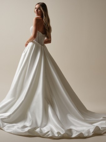 Maggie Sottero  Style #TINA MARIE (25MS308A01 - Plunge) #3 Ivory (gown with Natural Illusion) thumbnail