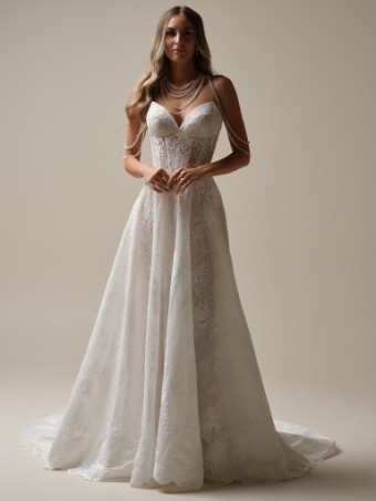 Maggie Sottero  Style #NARISSA (25SB354A02 - plain tulle) #0 Ivory thumbnail