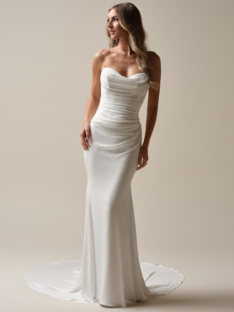 Maggie Sottero  Style #KHLOE (25MW364A01 - Illusion back) #2 Ivory (gown with Natural Illusion) thumbnail