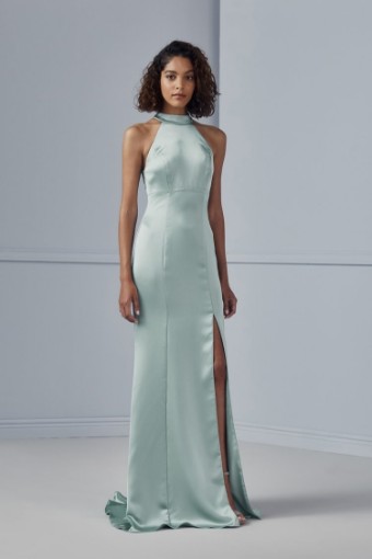 Amsale Bridesmaids Style #Jacinda GB142S (Upstairs) #0 default Olive thumbnail
