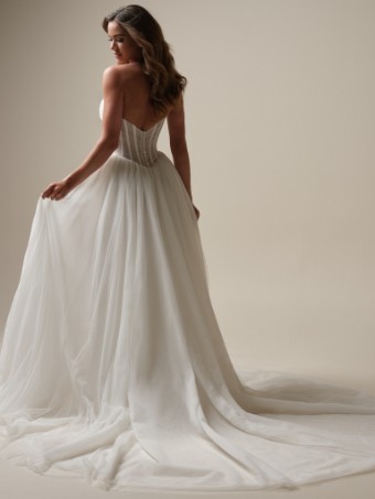 Maggie Sottero  Style #EVAN (25MC317A01 - Keyhole) #4 Ivory (gown with Natural Illusion) thumbnail