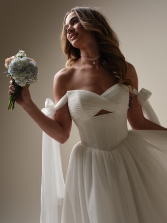 Maggie Sottero  Style #EVAN (25MC317A01 - Keyhole) #3 Ivory (gown with Natural Illusion) thumbnail