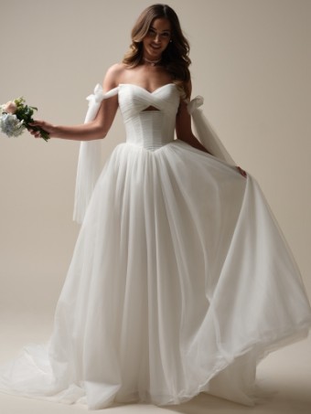 Maggie Sottero  Style #EVAN (25MC317A01 - Keyhole) #2 Ivory (gown with Natural Illusion) thumbnail