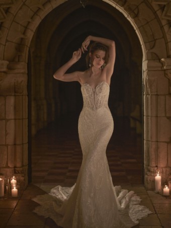 Maggie Sottero  Style #ZAREEN (25SZ923A01 - Unlined bodice, Glitter tulle) #1 Ivory/Pearl thumbnail