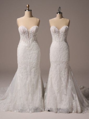 Maggie Sottero  Style #ZAREEN (25SZ923A01 - Unlined bodice, Glitter tulle) #8 Ivory/Pearl thumbnail