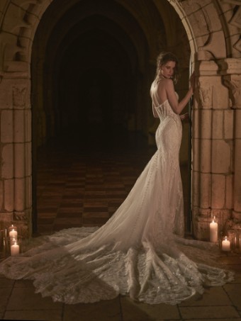 Maggie Sottero  Style #ZAREEN (25SZ923A01 - Unlined bodice, Glitter tulle) #2 Ivory/Pearl thumbnail