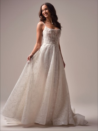 Maggie Sottero  Style #SALVADORA (25MK935A01) #0 Ivory/Silver Accent over Whisper Blush thumbnail