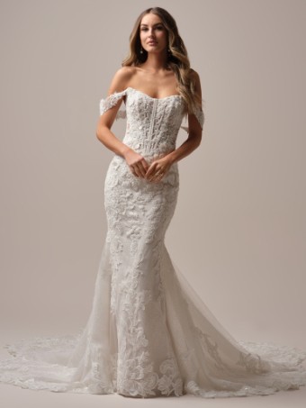 Maggie Sottero  Style #HALLE (25SS934A01) #1 Ivory/Silver Accent over Soft Blush thumbnail