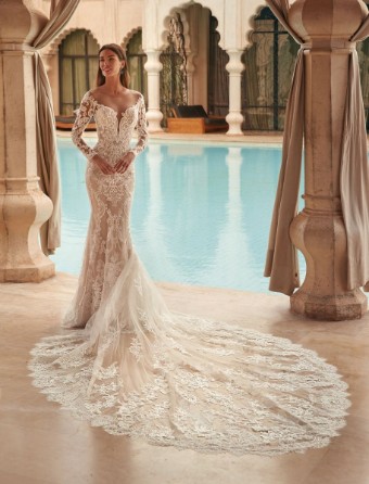 Demetrios Style #1117 **DISCONTINUED AS OF 2/26/26** #0 Ivory/Sheer/Nude/Natural thumbnail