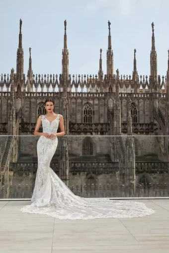 Demetrios Style #1132 **DISCONTINUED AS OF 2/26/26** #0 Ivory/Sheer/Nude/Natural thumbnail