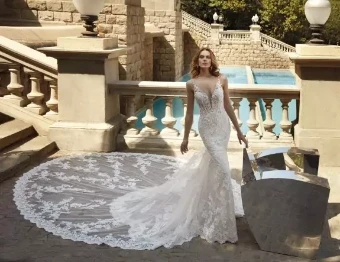 Demetrios Style #1150 **DISCONTINUED AS OF 2/26/26** #0 Ivory/Sheer/Nude/Natural thumbnail