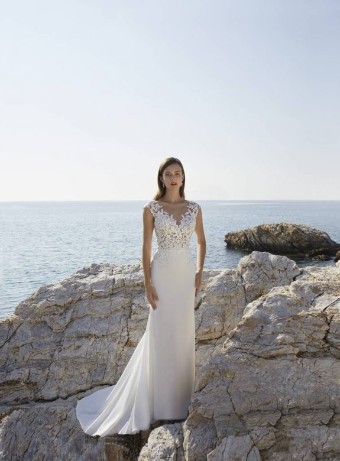 Demetrios Style #1063 **DISCONTINUED AS OF 2/26/26** #0 Ivory/Sheer thumbnail