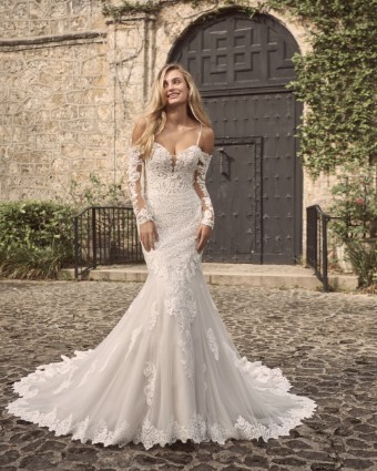 Maggie Sottero  Style #Fiona 21MS366A01.**DISCONTINUED AS OF 5/1/26** #0 Antique Ivory thumbnail