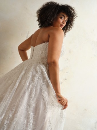 Maggie Sottero  Style #SITKA (24SZ761A01) **DISCONTINUED AS OF 5/1/26** #5 Ivory/Soft Blush thumbnail