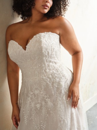 Maggie Sottero  Style #SITKA (24SZ761A01) **DISCONTINUED AS OF 5/1/26** #3 Ivory/Soft Blush thumbnail