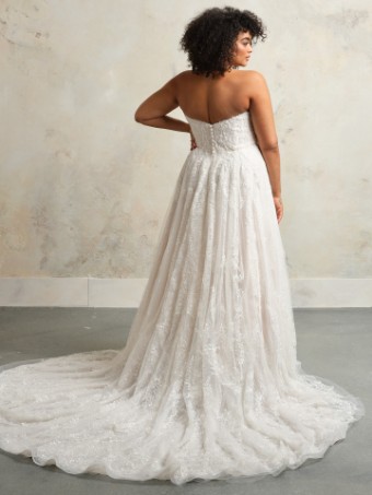 Maggie Sottero  Style #SITKA (24SZ761A01) **DISCONTINUED AS OF 5/1/26** #4 Ivory/Soft Blush thumbnail