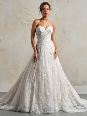 Maggie Sottero  Style #SITKA (24SZ761A01) **DISCONTINUED AS OF 5/1/26** #0 Ivory/Soft Blush thumbnail