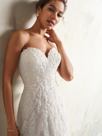 Maggie Sottero  Style #SITKA (24SZ761A01) **DISCONTINUED AS OF 5/1/26** #6 Ivory/Soft Blush thumbnail